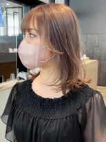 アイティーバイアルバム 八王子店(IT by ALBUM) ベージュミディト_チェリーブラウンフェミニンロング_ba406001