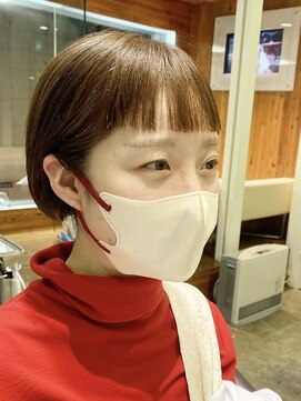 ピエドプールポッシュ(PiED DE POULE POCHE) オン眉ショートボブ