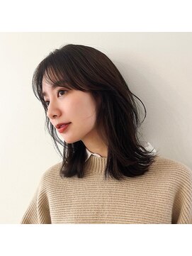 ルル 表参道(lulu.) メルティカラー ネビージュ チェリーブラウン ミニウルフ