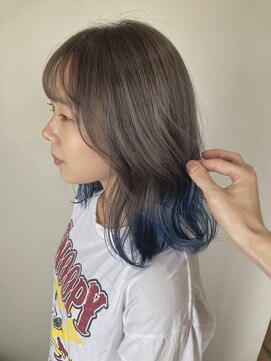 レム 長野青木島店(REM) 裾カラー/グラデーションカラー/ネイビーカラー