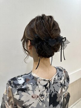 カール 鶴川店(K：R) ハイライトカラーお呼ばれヘアアレンジ