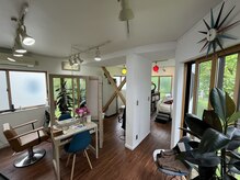 ヘアーラボ ムームー(Hair Lab. Mou2)の雰囲気（緑に囲まれた店内）