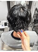波巻きツイストパーマスタイル