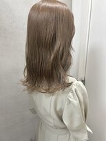 ラックスビー スカイ 大阪梅田店(LUXBE SKY)&nbsp;こなれミディ大人かわいいミルクティーベージュ