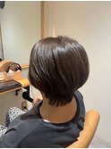 白髪ボカシ　ハイライト　グレージュ