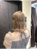 ボブでも可愛く＊ピンを使った個性派アレンジ/お呼ばれ