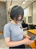 首元すっきり小顔ミニボブ