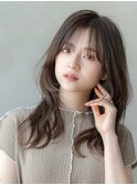 大人かわいい／20代30代／レイヤーカット／斜めバング／小顔