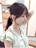 チェリーブラウン×髪質改善[髪質改善/縮毛矯正/韓国]
