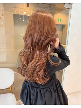 ジーナ  札幌大通(Zina) 美髪＊オレンジベージュ＊エアリーロング＊Zina札幌大通