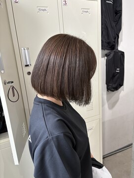 グラフ 立川(Graph.) ブリーチなしダブルカラー/くすみベージュ