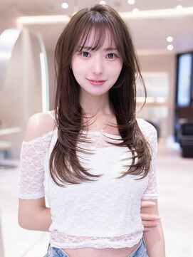 エースハバナ 渋谷(1 HAVANA) ザクザクレイヤーカット/20代38代大人かわいい/シースルー前髪