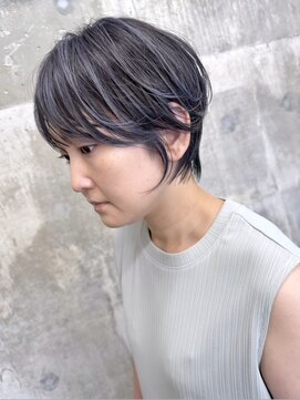 モアナ バイ ヘッドライト 川口店(Moana by HEADLIGHT) Moana【川口】#ハンサムショート#ショートボブ#ブルーアッシュ