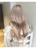【chiaki】white beigeハイトーン髪質改善ケアブリーチ