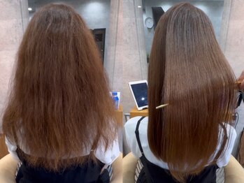 イシン(ISIN)の写真/くせ毛に悩まされた続けたけど縮毛矯正×髪質改善でサラ艶髪に