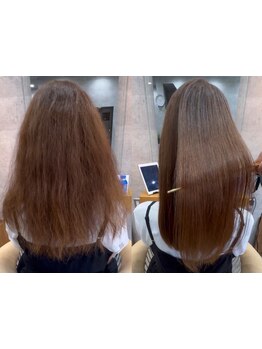 くせ毛に悩まされた続けたけど縮毛矯正×髪質改善でサラ艶髪に