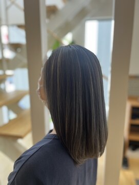 ヘアブロス 水戸店(hair BROS) ハイライト 地毛風カラー