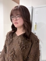 スリー バイ ザサロンフジサワ(THREE by the salon fujisawa)&nbsp;淡めラベンダーピンクカラー×セミロング