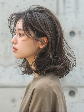 トッカ 千葉ANNEX店(tocca) ニュアンスハイライト×スモーキーカーキーグレージュ×ブルべ