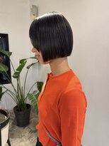 アクセント ヘアーセッション(ACCENT,HAIR SESSION)&nbsp;プツッとライン感のあるボブ