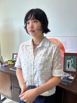 ヘアーアイストゥーレ(HAIR ICI TRE)&nbsp;ボブパーマ　ニュアンス　レイヤーボブ　前髪パーマ　ミニボブ
