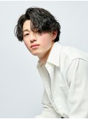 刈り上げセンターパート/波巻きツイストスパイラル/円町