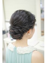 リサ 恵比寿(risa.)&nbsp;ウェーブねじりアップスタイル