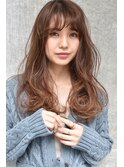 mowen前髪xセシルカットxココアブラウンxフリンジウェーブ
