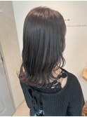 〈Chainon.〉暗髪グレージュ×韓国風レイヤースタイル