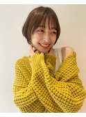 【SENSE自由が丘】女性らしいマッシュショート×ひし形ライン