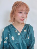 ルービック 梅田茶屋町(Rubik)&nbsp;ミディアム/ラフなハーフアップ風アレンジ