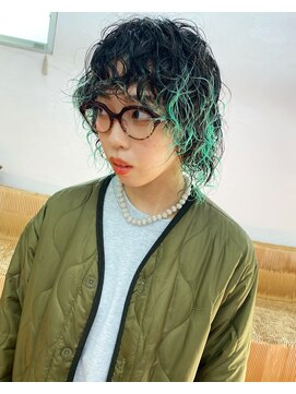 フィン(fin,) fin,/外ハネボブ/セクションカラー/グラデーションカラー