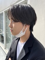 メンズカット　マッシュ　ウルフ　ナチュラル　韓国