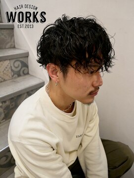 ワークス ヘアデザイン(WORKS HAIR DESIGN) メンズツイストスパイラルカールパーマ