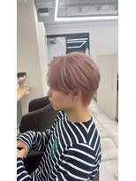 オットット(OttottO)&nbsp;ピンクベージュセンターパートウルフ