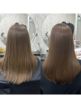 シンズ 銀座(sins) ブリーチ毛でも髪質改善ストレート[30代40代50代60代]