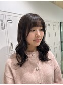 【赤み消す】オリーブグレージュ×お顔周りカット