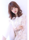 シアーカラー前髪カット小顔カットゆるカール