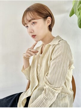 ケンジ 横浜(KENJE) マッシュショート/ベージュカラー/大人ショート