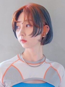 シオン(shion) メルティカラー似合わせカットアプリコットオレンジ_ba473242