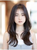 ロングレイヤー/20代30代大人かわいい/オリーブブラウン