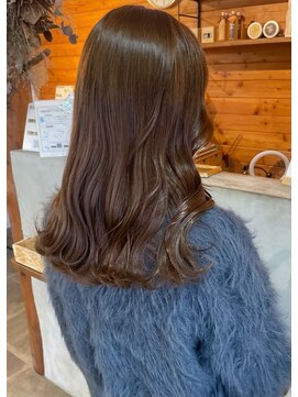 ビスクヘアデザイン(bisq hair design) 髪質改善カラー　艶カラー　ブラウンカラー　ミディアム