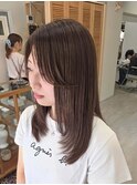 顔周りレイヤー×ミディアム