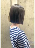 縮毛矯正ストンパッツンヘア