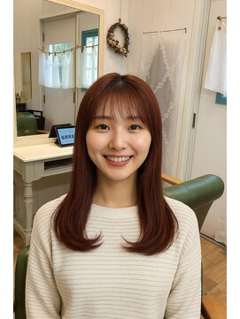 シュシュ(Chou Chou) やわらかツヤストレートミディ