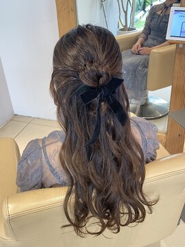 シャンプー ひろせ店(SHAMPOO) ハーフアップ　カチモリ