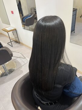 ハチマルハチ ナル 登戸店(808 nalu) 地毛風ブラック×艶ストレートロング