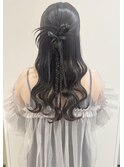 カチモリハーフアップ