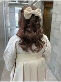 松尾菫菜/ヘアセット/ハーフアップ/韓国ヘア