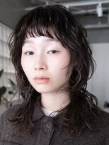 テクネ 天神大名(techne) 天神顔周りレイヤーカットミディアムボブパーマレイヤーパーマ